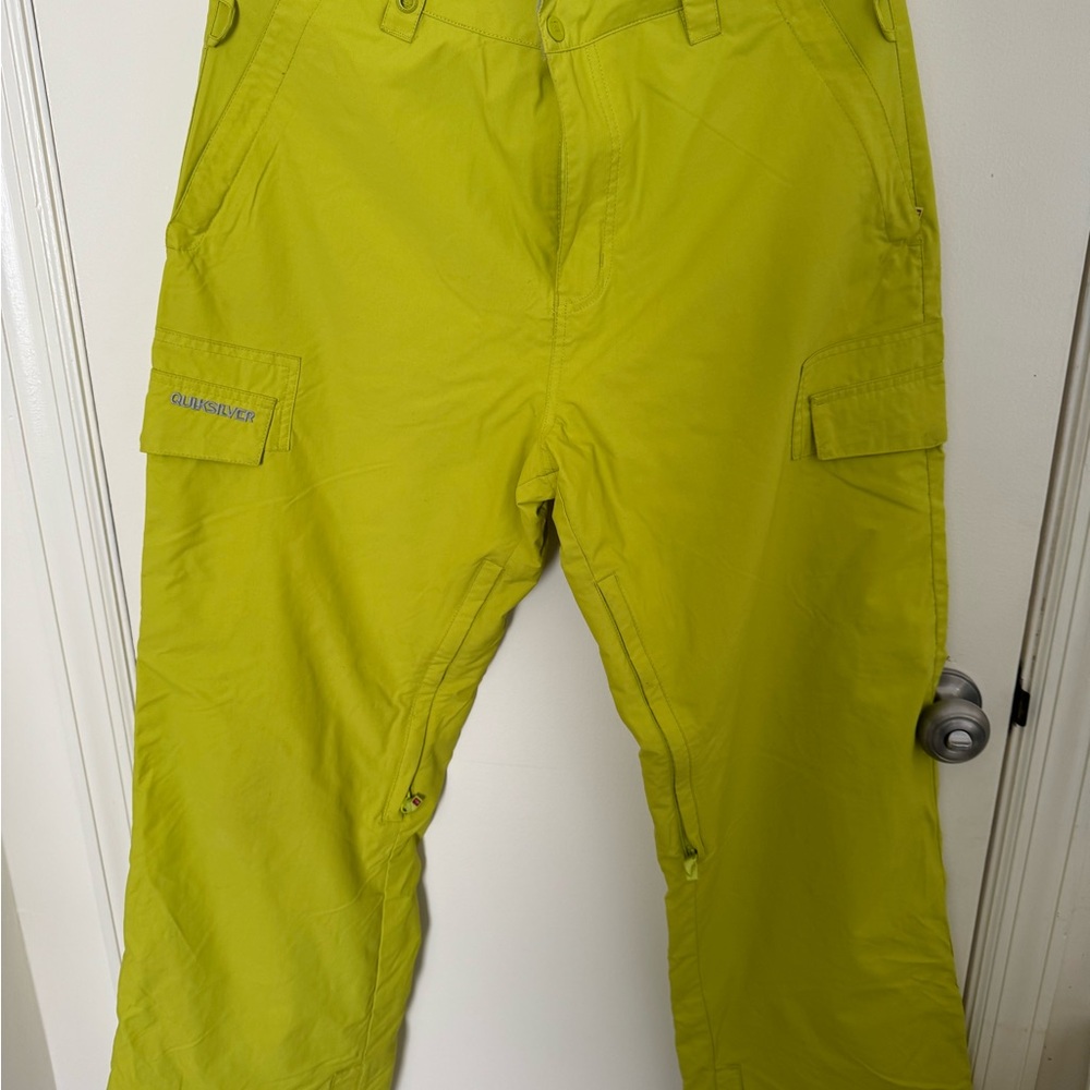 Quiksilver Bright Green Utility Pants